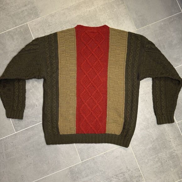 Vintage Tommy Hilfiger Handknitted Wool Blend Sweater - Adult Medium - Picture 8 of 9